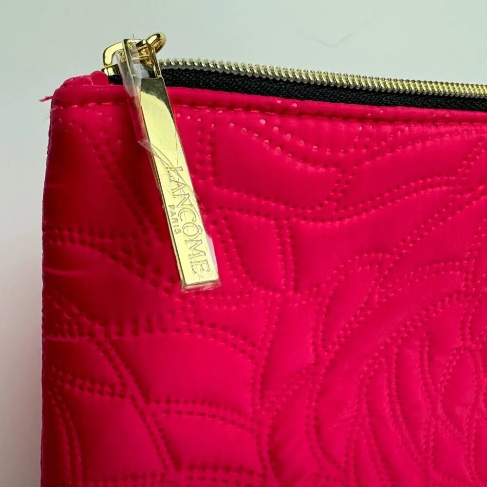 NEW Pink Quilted Cosmetic Bag Travel Vacation